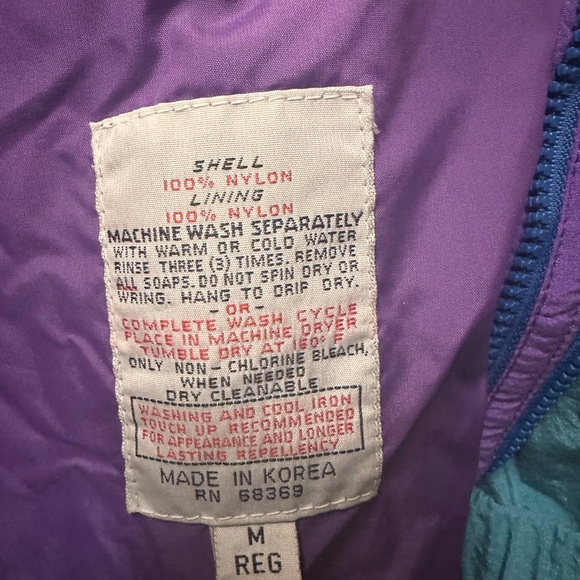 Vintage Blue and Purple Women's Jacket - Picture 6 of 7